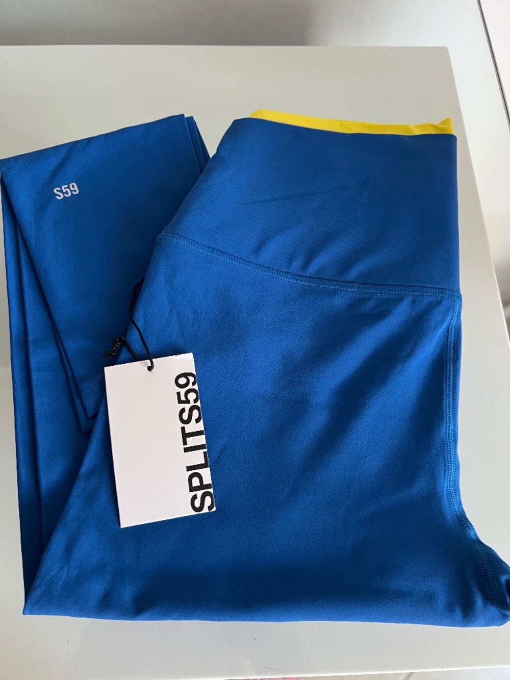 SPLITS59 Dual High Waist Airway 7/8 Classic Blue / Ray Leggings